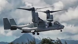 V22 Osprey TiltRotor Aircraft In Action • Compilation [upl. by Essenaj641]