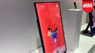 Heres A TV You Can Flip Sideways For Vertical Video Content Samsung Sero TV From CES 2020 [upl. by Lilla730]