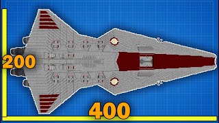 400 BLOCK LONG Venator Star Destroyer Built in Minecraft [upl. by Bobbee]