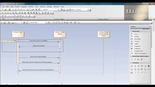 Sequence diagram using Enterprise Architect [upl. by Bender]