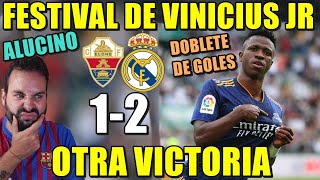 Un GRAN VINICIUS MARCA DOBLETE y DA la VICTORIA al MADRID 12 al ELCHE  El REAL MADRID SUFRIÓ [upl. by Kcirddor744]