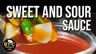 Sweet and Sour Sauce Chinese Style – British Chinese takeaway style sweet and sour sauce [upl. by Hedvah171]