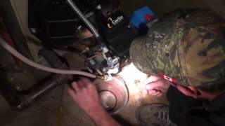 Oil Burner Maintenance  How To Clean a Home Heating Oil Boiler [upl. by Burgess]