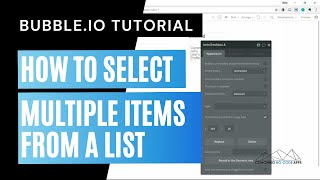 Bubbleio Tutorial How to Select Multiple Items From a List [upl. by Hooper]