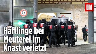 Gefängnismeuterei Polizei stürmt Knast in Thüringen  JVA Untermaßfeld [upl. by Albert574]