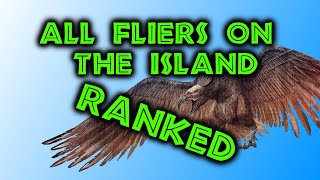 All Fliers On The Island Ranked  Ark Survival Evolved [upl. by Llerrac]