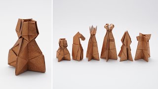 CHESS ORIGAMI  PAWN ♙ Jo Nakashima [upl. by Marrilee]