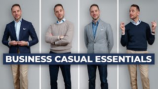 The ULTIMATE Business Casual Capsule Wardrobe  15 Menswear Wardrobe Essentials [upl. by Cleland187]