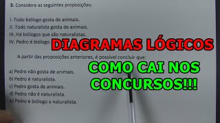 DIAGRAMAS LÓGICOS  COMO CAI NOS CONCURSOS [upl. by Eimak]