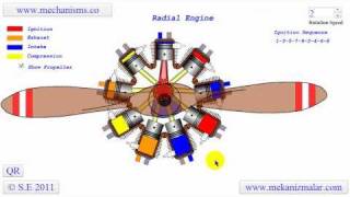 How a Radial Engine Works [upl. by Aniretac]