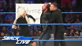 quotThe Ambrose Asylumquot welcomes special guests The Miz and Maryse SmackDown LIVE Jan 10 2017 [upl. by Ytissac]