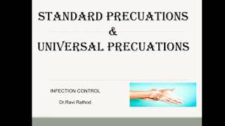 Standard precautions amp Universal precautions [upl. by Novek734]