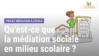 Lapport de la médiation sociale en milieu scolaire [upl. by Ner]