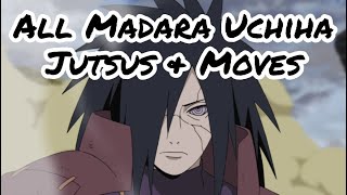 All Madara Uchiha Jutsus amp Moves [upl. by Leziar]