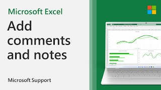 How to add comments and notes in Excel  Microsoft [upl. by Anilatak]