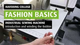 HOW TO Wind a bobbin on an Industrial Sewing Machine [upl. by Ardelia]