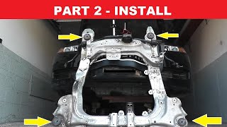 How To Install A Crossmember or Subframe with Basic Tools Part 2 [upl. by Ahsaela]