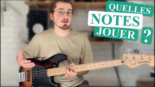 COMMENT IMPROVISER À LA BASSE 1  Quelles notes jouer tuto débutant [upl. by Martineau]