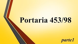 Portaria 45398 pt1 [upl. by Bounds]