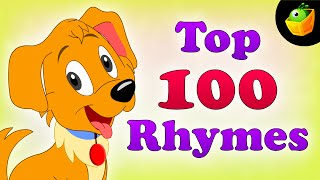 Top 100 Hit Songs  English Nursery Rhymes  Collection Of Animated Rhymes For Kids [upl. by Akkahs]