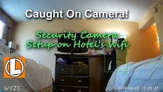 Setting Up WiFi Cameras Using Public Hotel or Free WiFi  Wyze Cam  Gli net mini router [upl. by Teilo208]