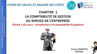 Cours de comptabilité analytique  GEA  11 Introduction à la comptabilité de gestion [upl. by Melquist]