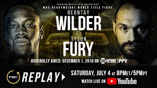 PBC Replay Deontay Wilder vs Tyson Fury 1  Full PPV Fight Card [upl. by Ahtiekal]