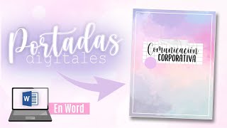 ¡PORTADAS BONITAS EN WORD✨ [upl. by Anilok]