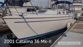 2001 Catalina 36 Mk II Sailboat Walkthrough  California Yacht Sales [upl. by Kaitlin]